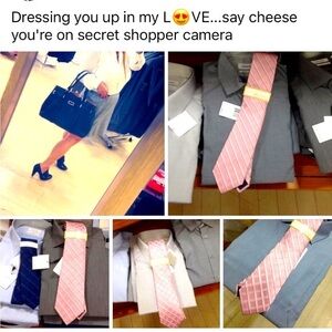 Love All Serve All Tie:  Worn at Breast Cancer Awareness Campaign